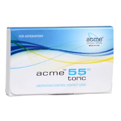 ACME 55 TORIC WITH UV CROSS COMPOUND  (4 LENS PK) (Toric,Monthly)